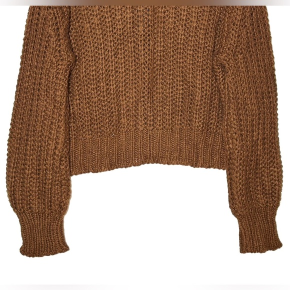 Wooden Ships Tara Zip Bomber Cardi in Brown, Size Medium-Large - Picture 7 of 13